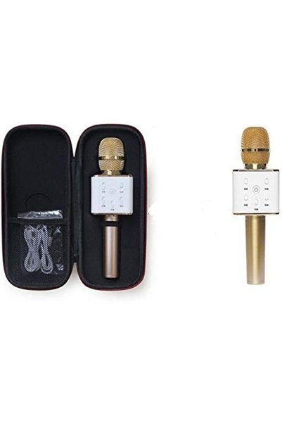Generic Q7 Wireless Handheld Karaoke Microphone Bluetooth For Smart Phones iP...