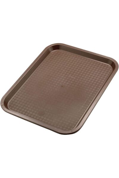 Generic Sunnex Polypropylene Fast Food Tray 81340C, Brown, 45.5x35.5cm