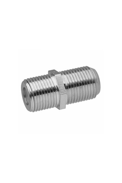 EMOŞ Double F connector for coaxial cable EMOS R5602, metal and plastic, 1 pc.