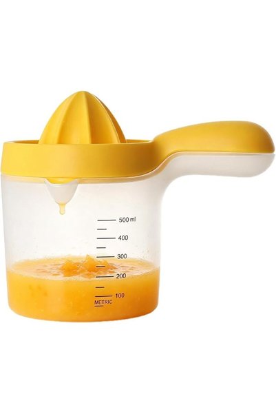 Generic Citrus Squeezer Ergonomic Handle Multipurpose with Measuring Cup