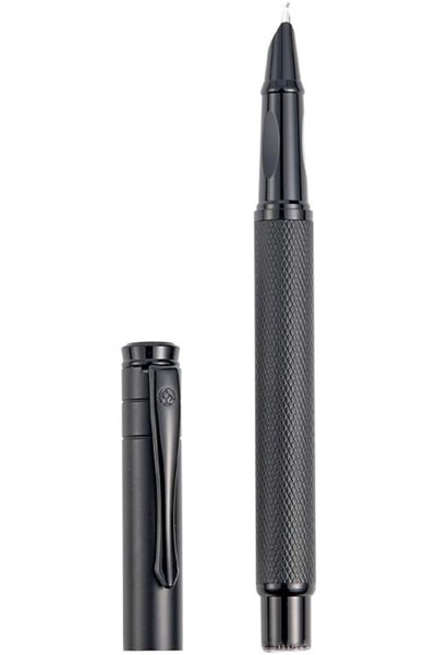 Generic Brushed Fountain Pen, Bent Nib Calligraphy Fountain Pen with Converte...