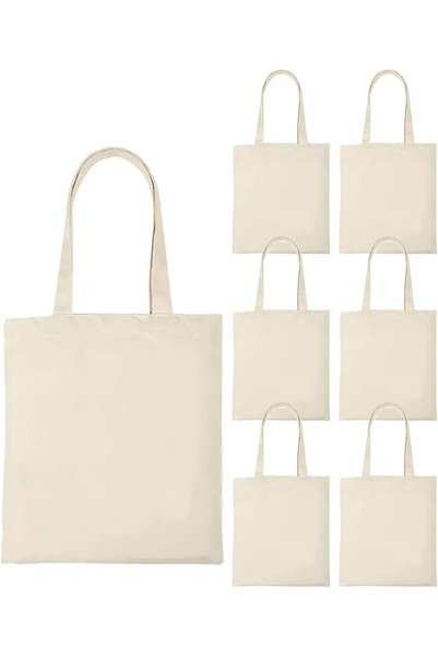 Generic 12 Pack Canvas Tote Bag,Lightweight Blank Bulk Cloth bags, Cloth Cott...