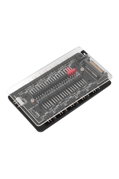 Generic موزع مراوح ARGB PWM 2 في 1، موزع مراوح ARGB PWM لعلبة الكمبيوتر، موزع...