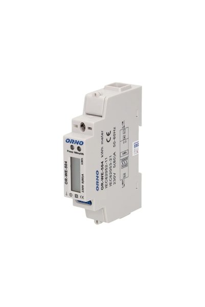 Orno Electricity meter ORWE504 230 V AC 5/80 A RS-485 DIN 35 mm