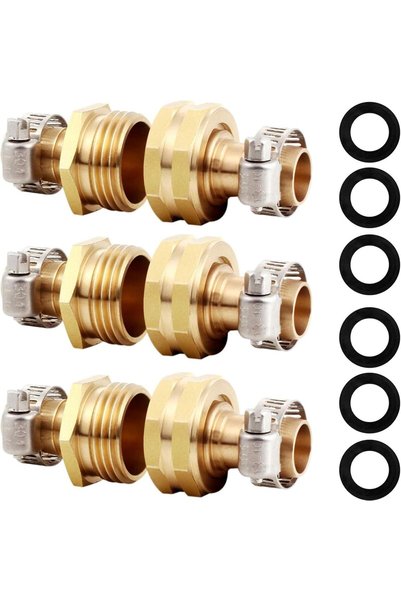 Generic Quick Connector Set,3 Pcs Garden Hose Connector,Aluminum Alloy Adjust...