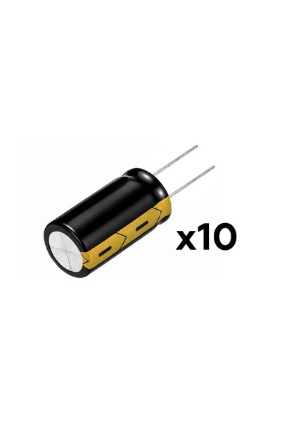 NO BRAND Condensator electrolitic THT1317 22 µF 400 V 13 × 17 mm, set 10 bucăți