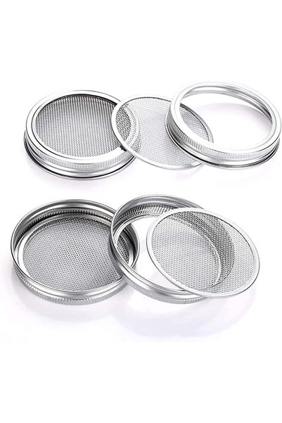 Generic طقم أغطية أوعية إنبات البذور من الفولاذ المقاوم للصدأ، مكون من 4 قطع،...