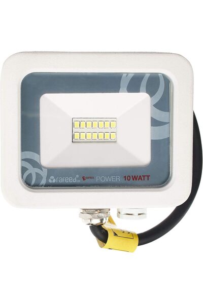 Generic كشاف LED خارجي بقوة 10 واط، 850 لومن، مقاوم للماء IP65، إضاءة بيضاء ن...