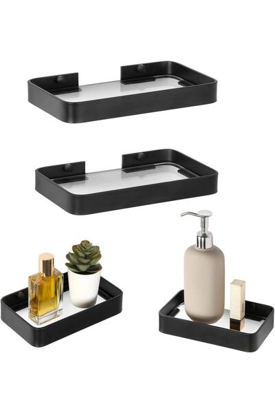 Generic Azonee Bathroom Shelves, 2 Pcs Floating Shelf for Bathroom, Aluminum ...