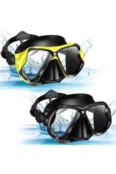 Generic 2 Pack Diving Mask Adult Swimming Snorkel Mask Clear View Swimming Go...