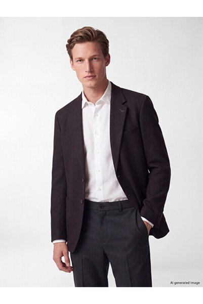 LC Waikiki Rmz Gi̇yi̇m Farkiyla Standard Fit Men's Blazer Jacket