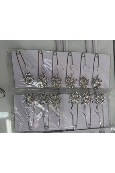 OEM Brosa Ace siguranta Rotund Strasuri 6/set