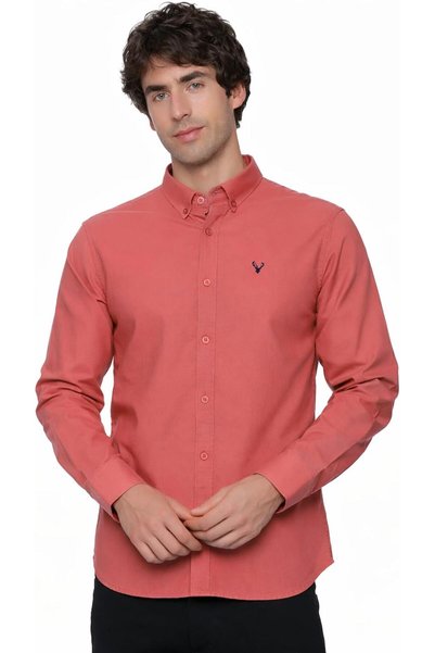 Generic Men's Button-Down Slim Fit, Casual Shirts for Men | Long Sleeve | Oxf...