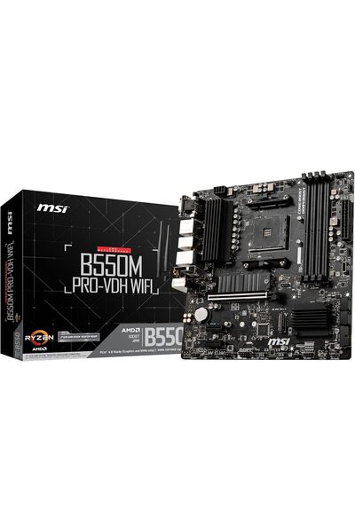 Generic B550M PRO-VDH WiFi ProSeries Motherboard (AMD AM4, DDR4, PCIe 4.0, SA...