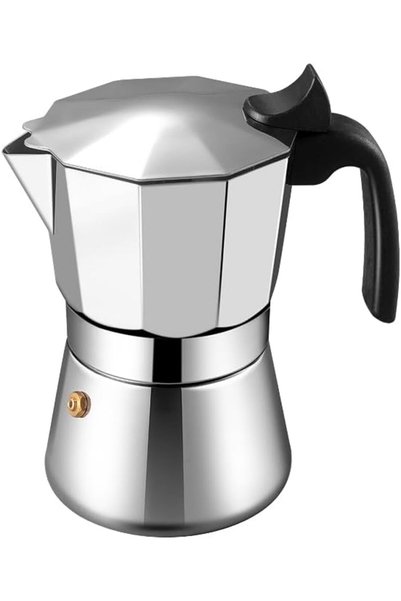 Generic SF901 Espresso Maker, 304 Stainless Steel Stovetop Moka Pot for Class...