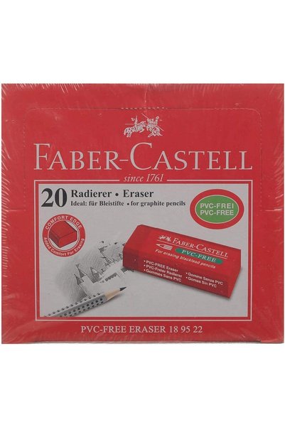 Generic Eraser PVC-free 189520 red bx/20