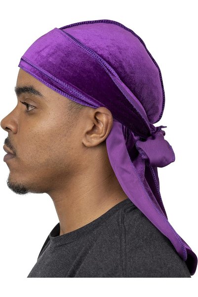 Generic Superior Velvet Durag - Soft Velvet Durags for Men & Women, Long Doub...