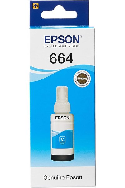 Generic T6642 Ecotank Ink Bottle, Cyan Ink For Printer Refill, 70Ml