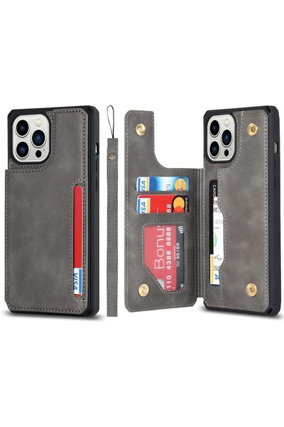 Generic for iPhone 14 Pro Max Wallet Case with Card Holder, PU Leather Kickst...
