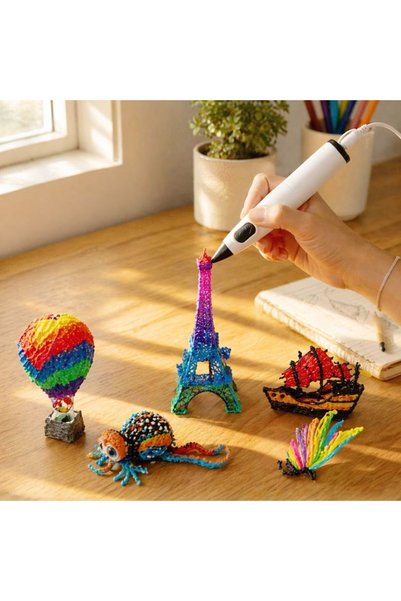 SHOPIENS Stilou 3D printare si fir negru cu alimentare USB Shopiens®