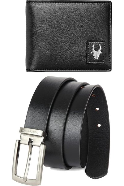 Generic Giftset for men I Leather Gift Hamper I Combo of Leather Wallet and Belt