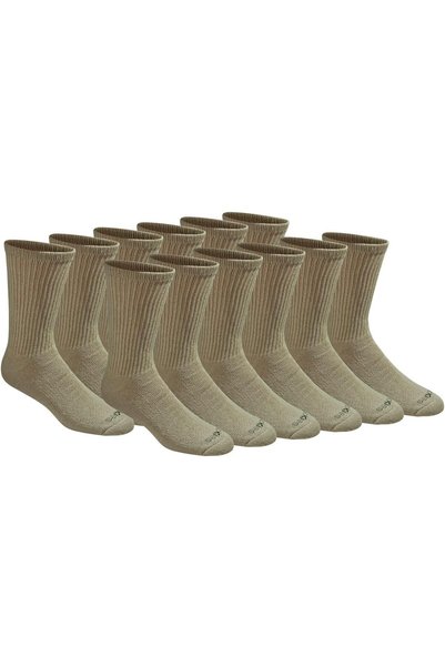 Generic Men's Dri-Tech Essential Moisture Control Crew Socks, Available in M-...