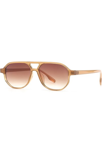 Generic Dual-Bridge Aviator Sunglasses - Vintage Oversized Frame, Polarized U...