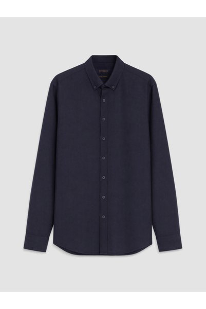 LC Waikiki Rmz Gi̇yi̇m Farkiyla Standard Fit Oxford Men's Shirt