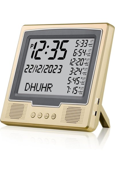 Generic Azan Muslim Prayer Clock, LED Athan Wall Clock, Automatic Digital Ala...