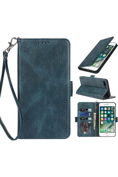 Generic for iPhone 7 Plus/8 Plus Case, PU Leather Wallet Case with Wrist Stra...