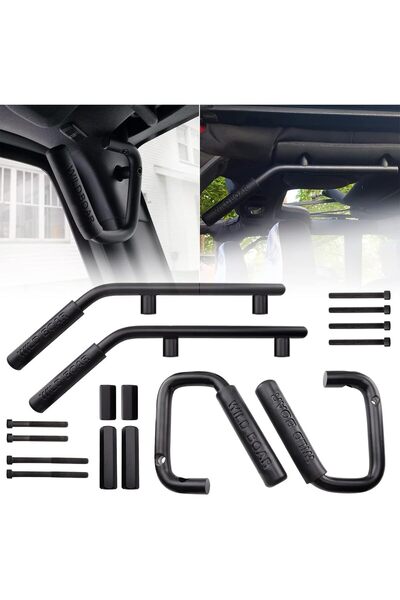 Generic Front & Rear Grab Bar Hand Mount Solid Steel Grab Handle Compatible w...