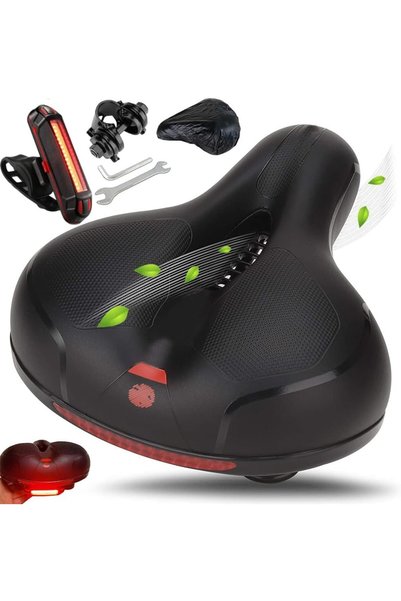 Generic Wide Comfortable Bike Seat, Soft Bicycle Saddle Cushion with Tailligh...