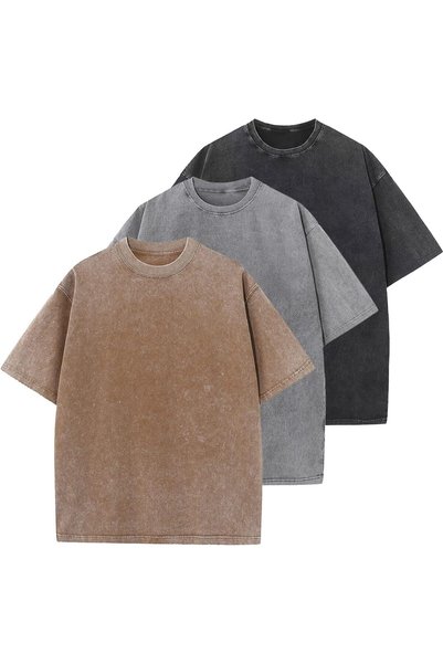 Generic Men's Cotton T-Shirts Oversized Unisex Short Sleeves Casual Loose Was...