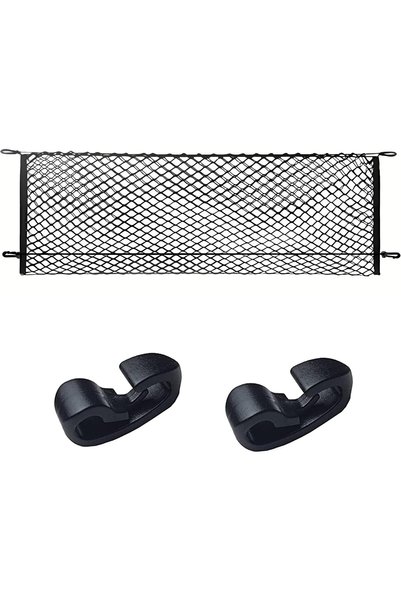 Generic Trunk Organizer Cargo Net Elastic Mesh Bed Net with Hooks Compatible ...