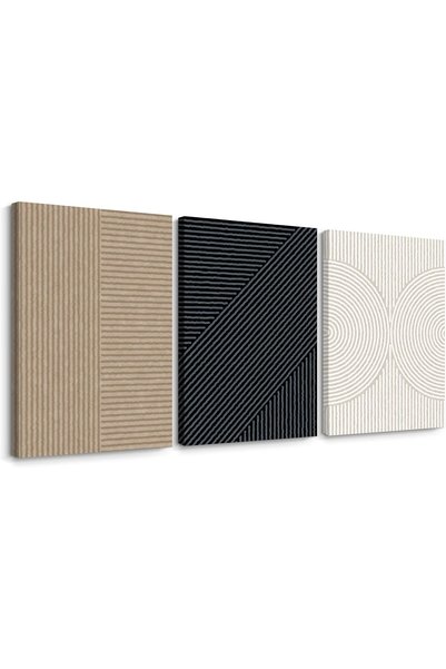 Generic Modern Abstract Pictures Wall Art Boho Neutral Canvas Wall Art Minima...
