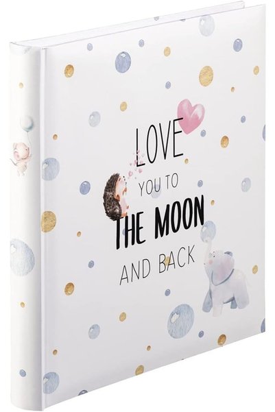 Generic Baby Album "To The Moon" (Baby Photo Album with 60 Pages for Girls an...