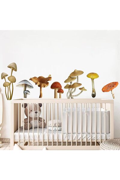 Generic Mushroom Wall Decals for Girls Bedroom Decor Nursery Wall Decals Peel...