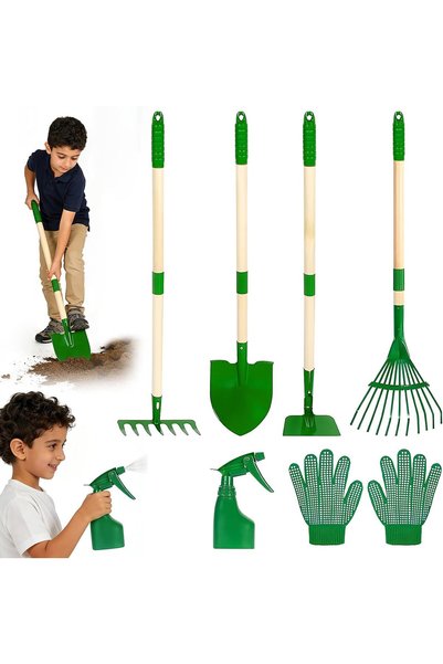 Generic Kids Gardening Tools Set, 6pcs Garden Tool for Kids with Shovel, Rake...