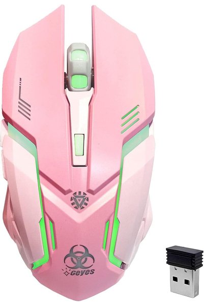 Generic Wireless Gaming Mouse, C8 Silent Click Wireless Rechargeable Mouse wi...