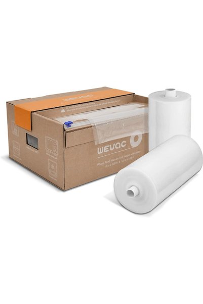 Generic لفتان من رولات تغليف الطعام بالفاكيوم مقاس 8 × 100 قدم و 11 × 100 قدم...