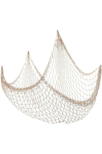 Generic Fishing Net Decoration, 6.56ft X 3.28ft Nautical Wall Hanging Fish Ne...