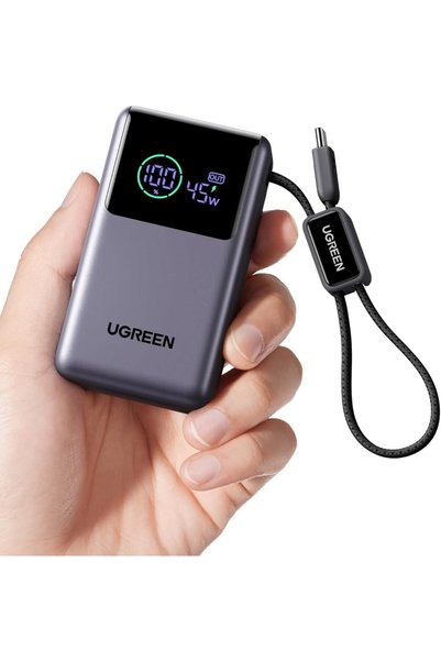 Generic بنك طاقة نيكسود برو ميني 45 واط، سعة 10000 مللي أمبير، مع كابل USB-C ...