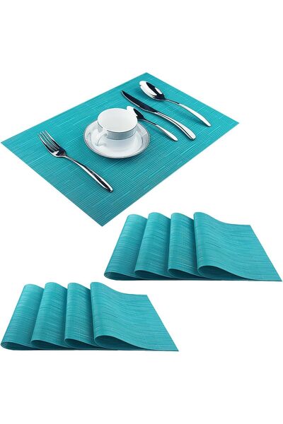 Generic Placemats Set of 8 Washable Durable Place Mats Vinyl Heat Resistant N...