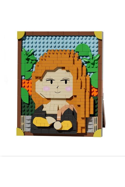 Generic Creative Art Style Small Particle Building Blocks, Educational Assemb...