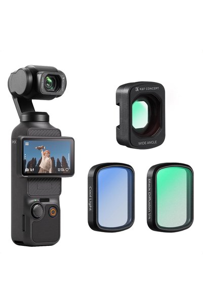 K&F CONCEPT Magnetic Wide Angle Lens&1/4 Black Diffusion&Cool Tone Filter