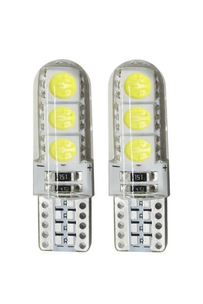 AUTOREY Комплект от 2 броя T10 w5w Canbus LED крушки за габаритни светлини, б...
