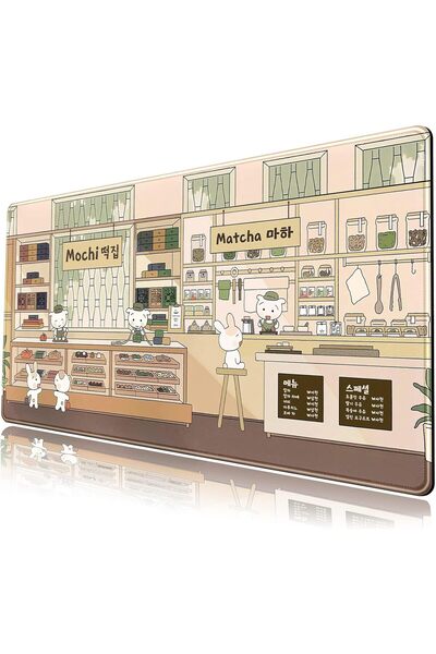 Generic Adorable Kawaii Large Desk Mat Beige Anime Mouse Pad: XXL Extended Ga...