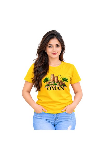 PRINTSHOP4ME Oman Women's T-Shirt | Round Neck Short Sleeve | Casual Wear