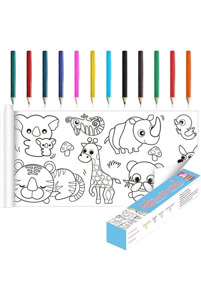 Generic Drawing Paper Roll for Kids, 30cm*3m Coloring Paper Roll Painting Dra...