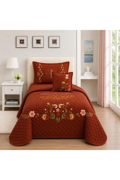 Generic 4 Pieces Single Bedspread - Includes 1 Comforter, 1 Bedsheet, 1 Pillo...